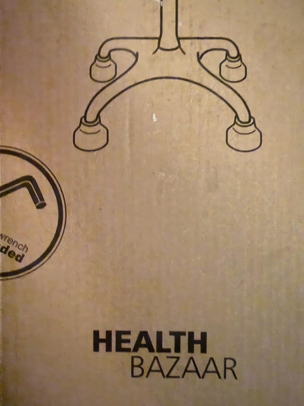Health Bazaar Black Quad Cane Adjustable Assembly Required - Picture 16 of 16